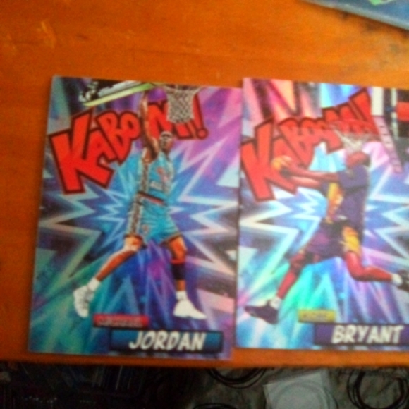 Michael Jordan and Kobe Bryant kaboom so purple card collectors. These are rare Michael Jordan and Kobe Bryant kaboom so purple card collectors. These are rare